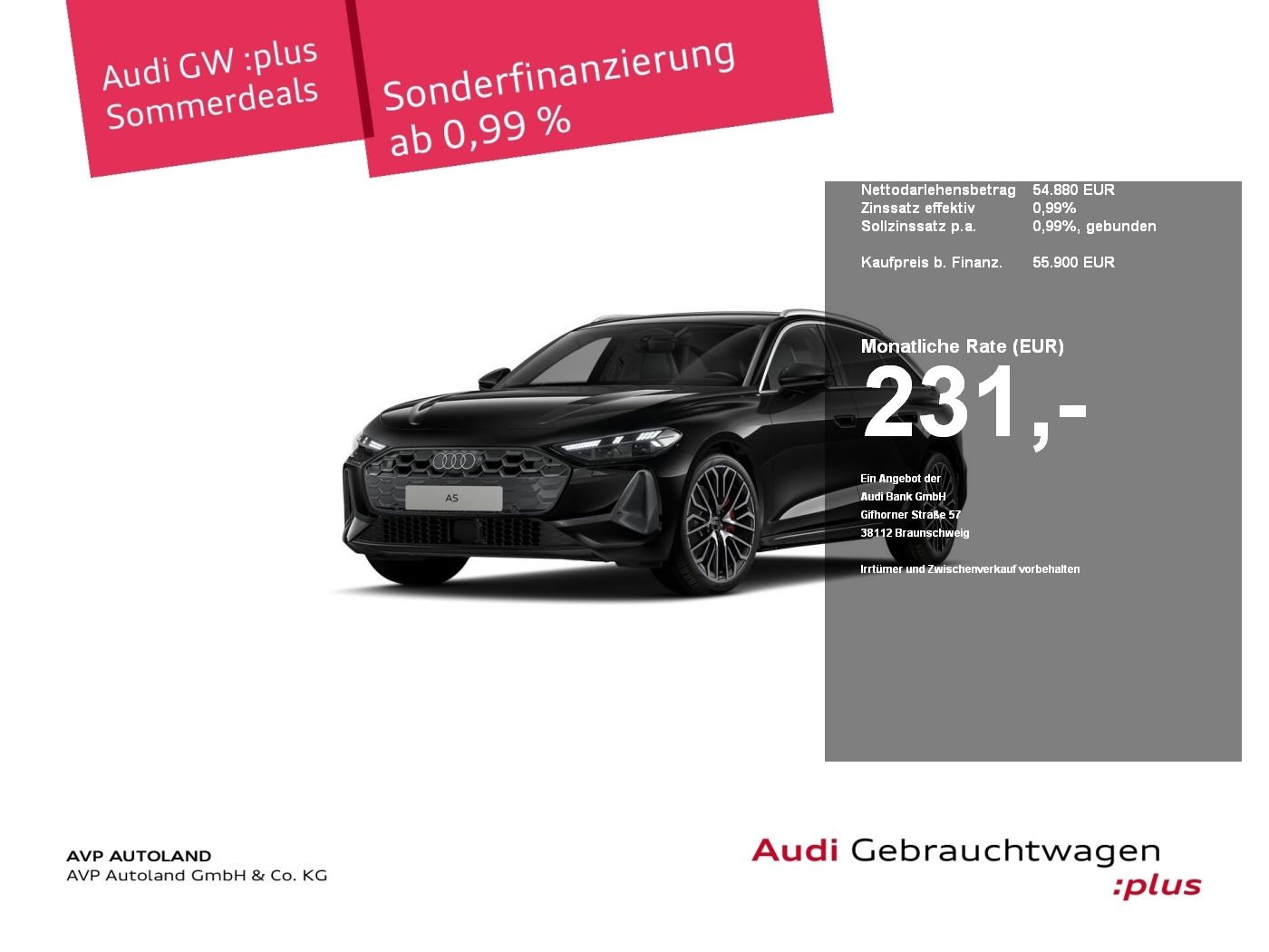 Audi A5 Avant TFSI quattro S tronic advanced AHK