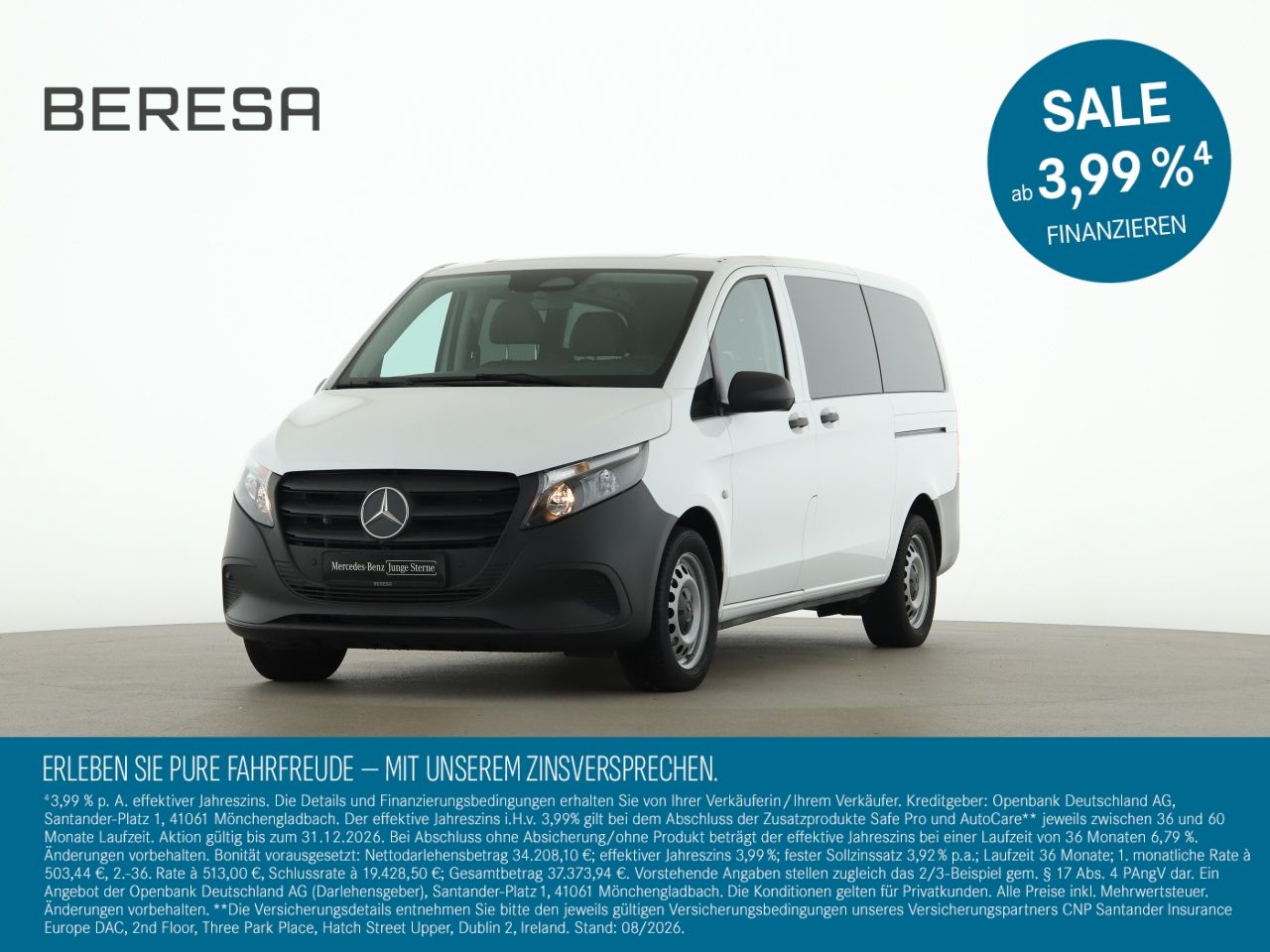 Mercedes-Benz Vito 114 CDI Tourer Lang 9 Sitzer Kamera