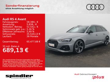 Audi Leasingangebot: Audi RS 4 Avant TFSI quattro/ Vmax280, Pano, HuD, B&O