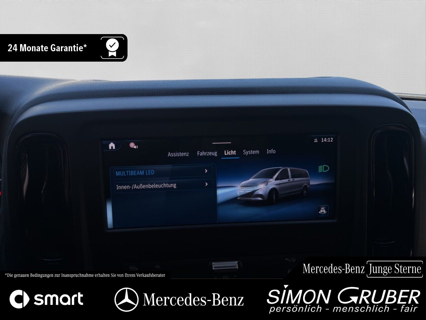 Fahrzeugabbildung Mercedes-Benz Vito 116 Kasten Extralang Multibeam Sitzheizung