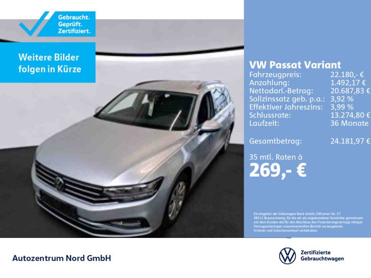 Volkswagen Passat Variant 2.0 TDI Business NAVI+LED+ACC+SHZ