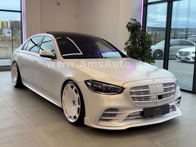 Mercedes-Benz S 580 V8 4M Long 1of 1  ALL White Brabus 22 Zoll