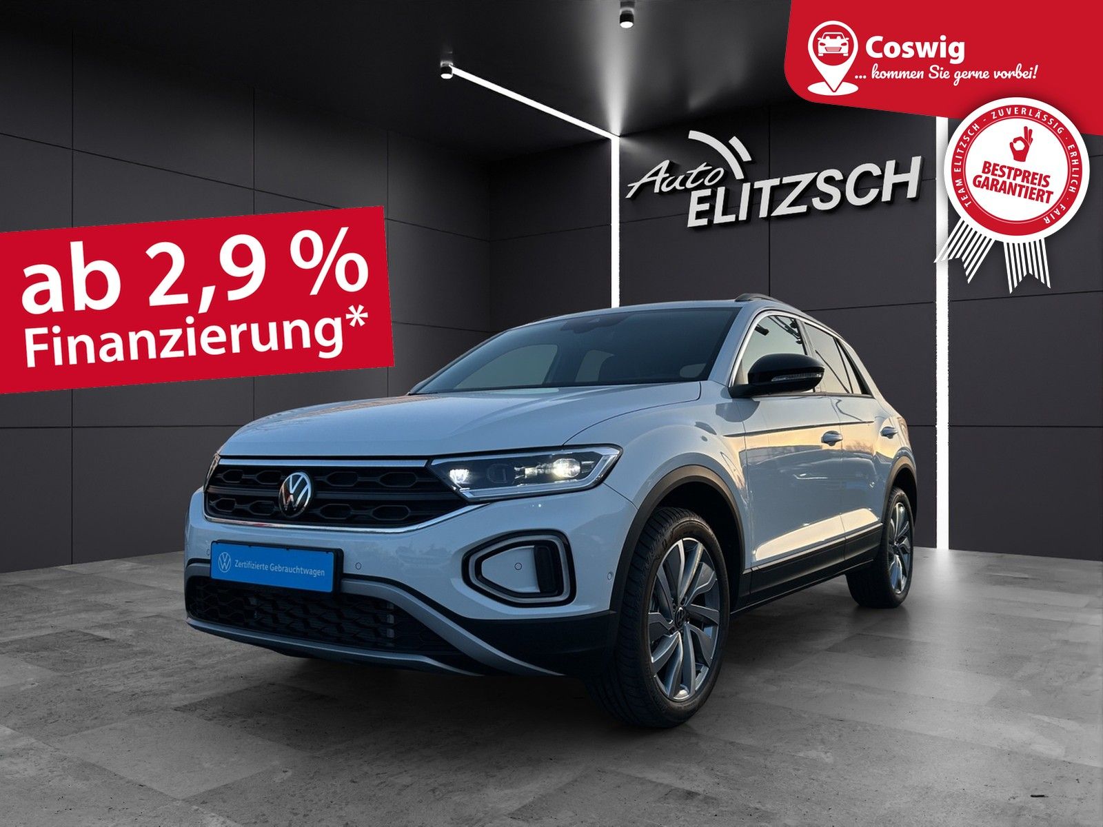 Fahrzeugabbildung Volkswagen T-Roc Goal TSI DSG LED+ ACC SH RearView Ambiente