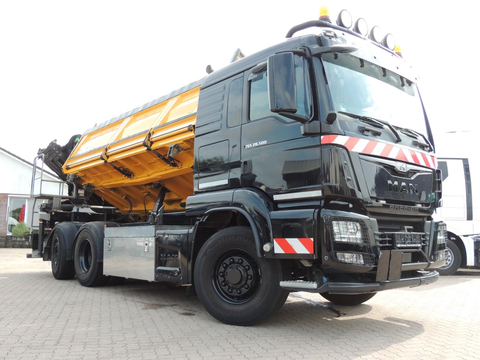 MAN TGS 28.500 6x4/Kipper/Kran PK 19.001/Lenkachse