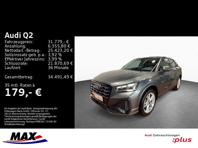 Q2 35 TFSI S LINE +OPTIK+MATRIX+AHK+NAVI+KAMERA+