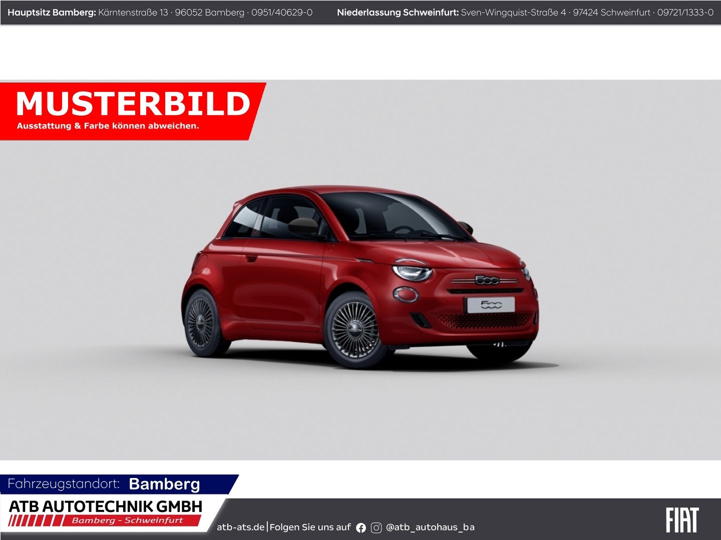 Fahrzeugabbildung Fiat 500 Icon Hybrid Limousine, PDC, K-Paket, Sitzh.,