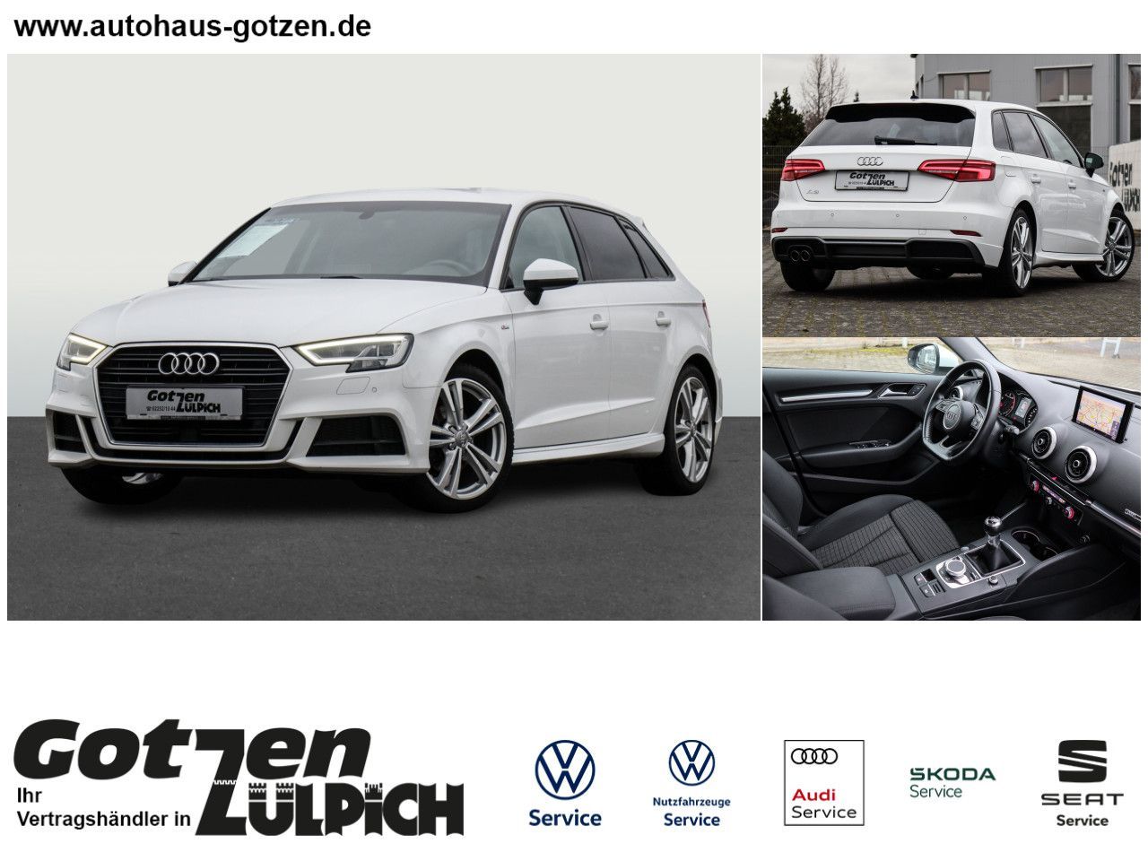 Fahrzeugabbildung Audi A3 Sportback 35 TFSI 1.5 sport Navi Paket S line
