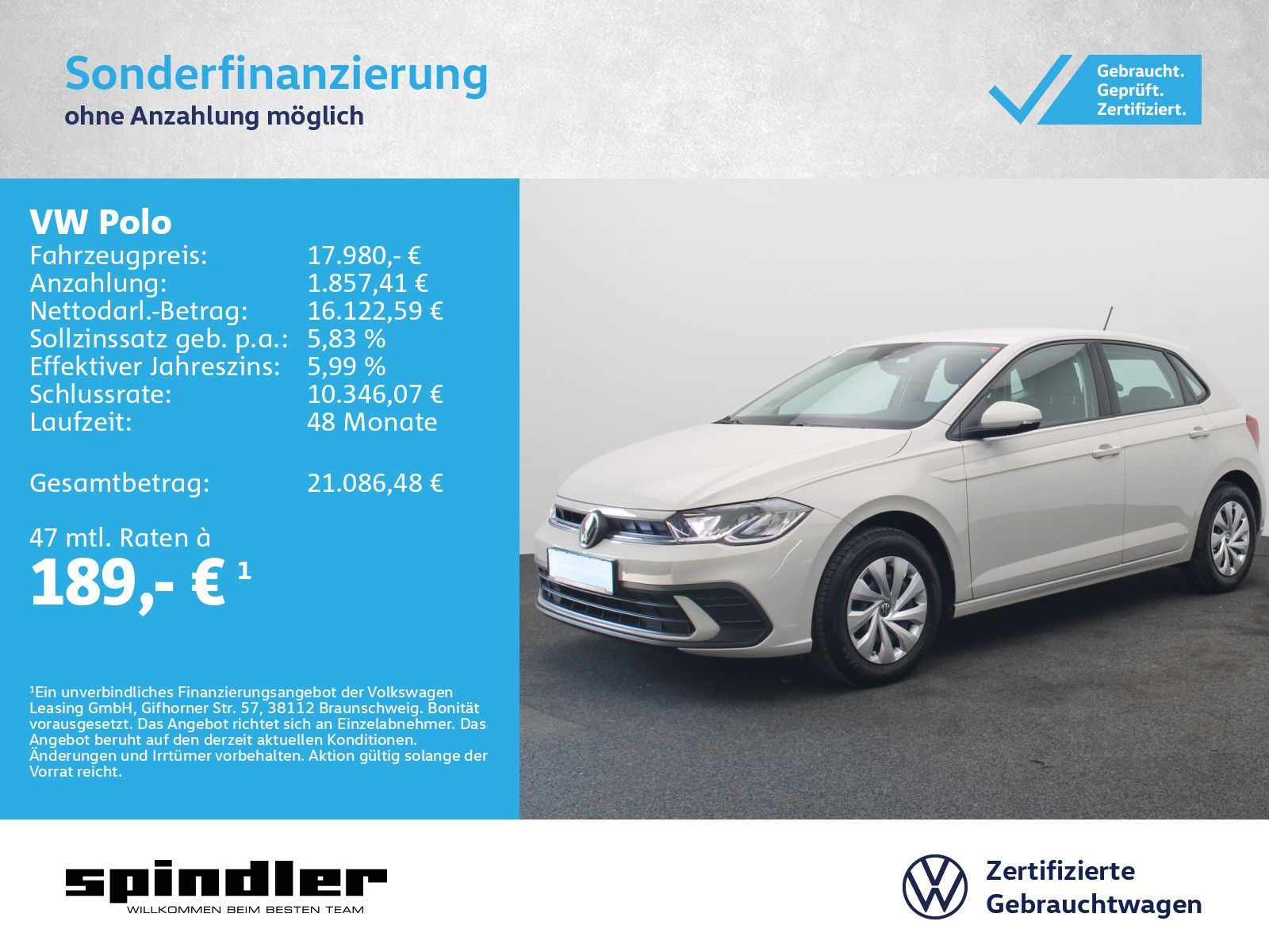 Volkswagen Polo Life 1.0 / App-Connect, LED, SHZ, PDC, DAB+