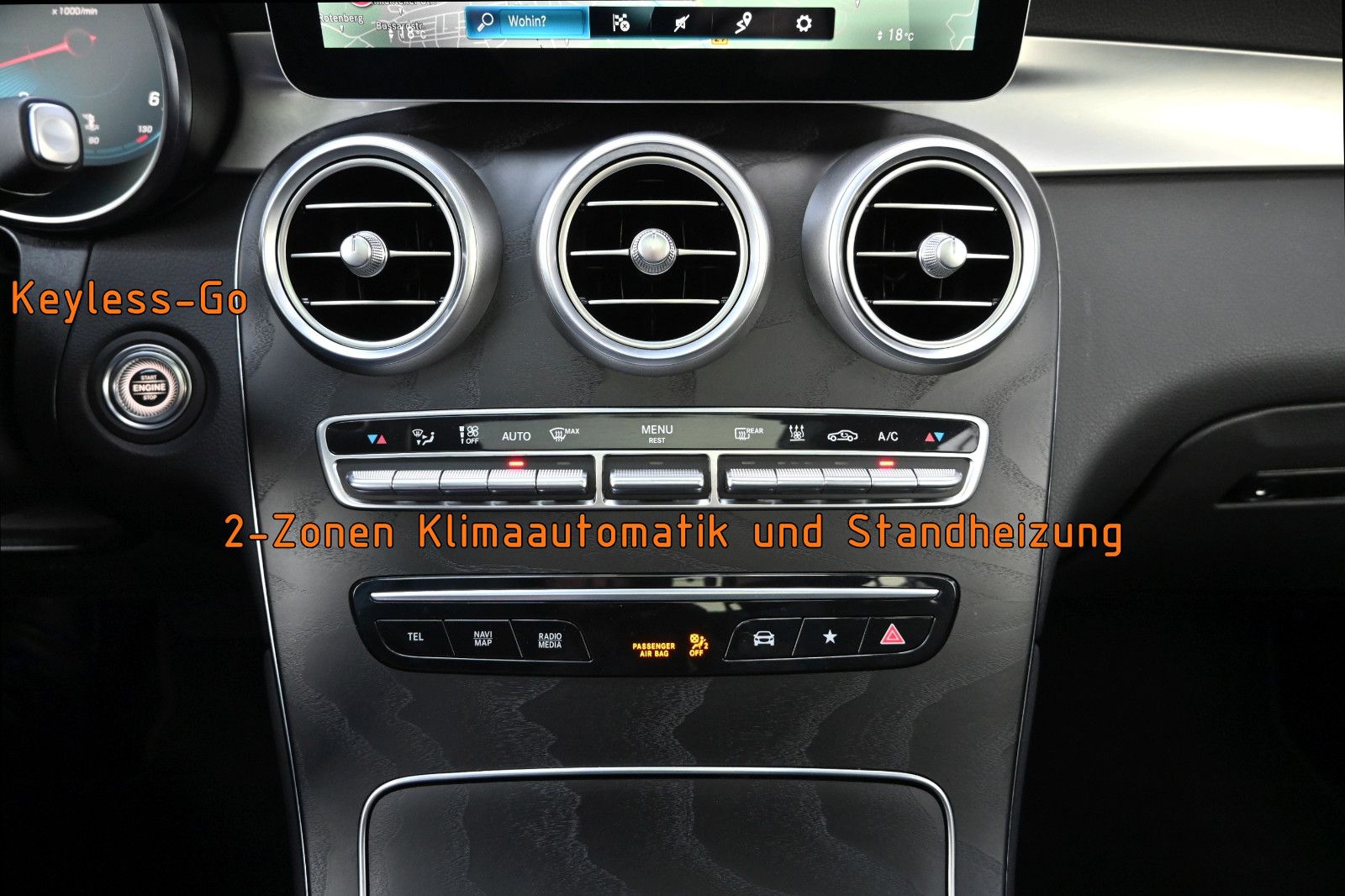 Fahrzeugabbildung Mercedes-Benz GLC 400 d 4MAT. °NIGHT PAKET°ACC°AHK°STANDHEIZ°