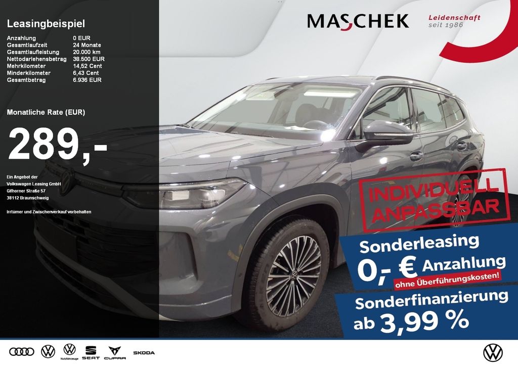 Volkswagen Tayron Life 2.0 TDI 4M AHK HD-Matrix Area View A