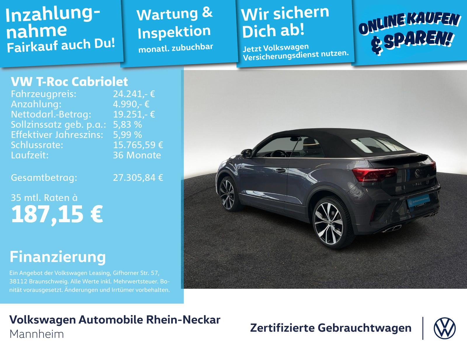 Volkswagen T-Roc Cabriolet R-Line 1.5 TSI Automatik LED Ein, миниатюра 2