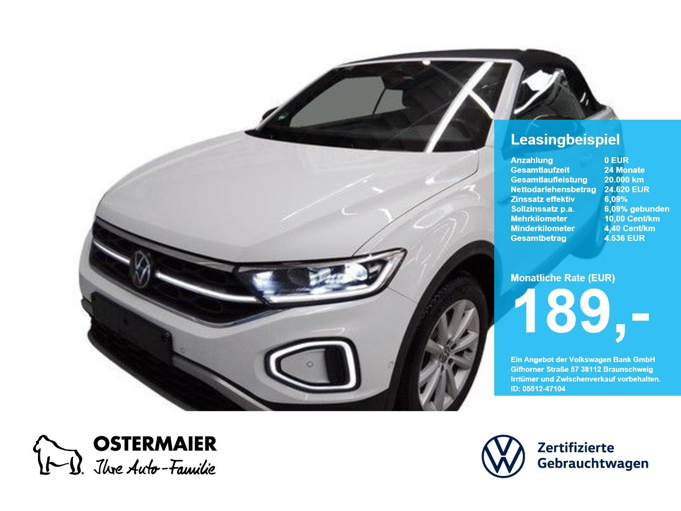 Volkswagen T-Roc Cabriolet MOVE 1.5TSI 150PS DSG ACC.5J-G.S