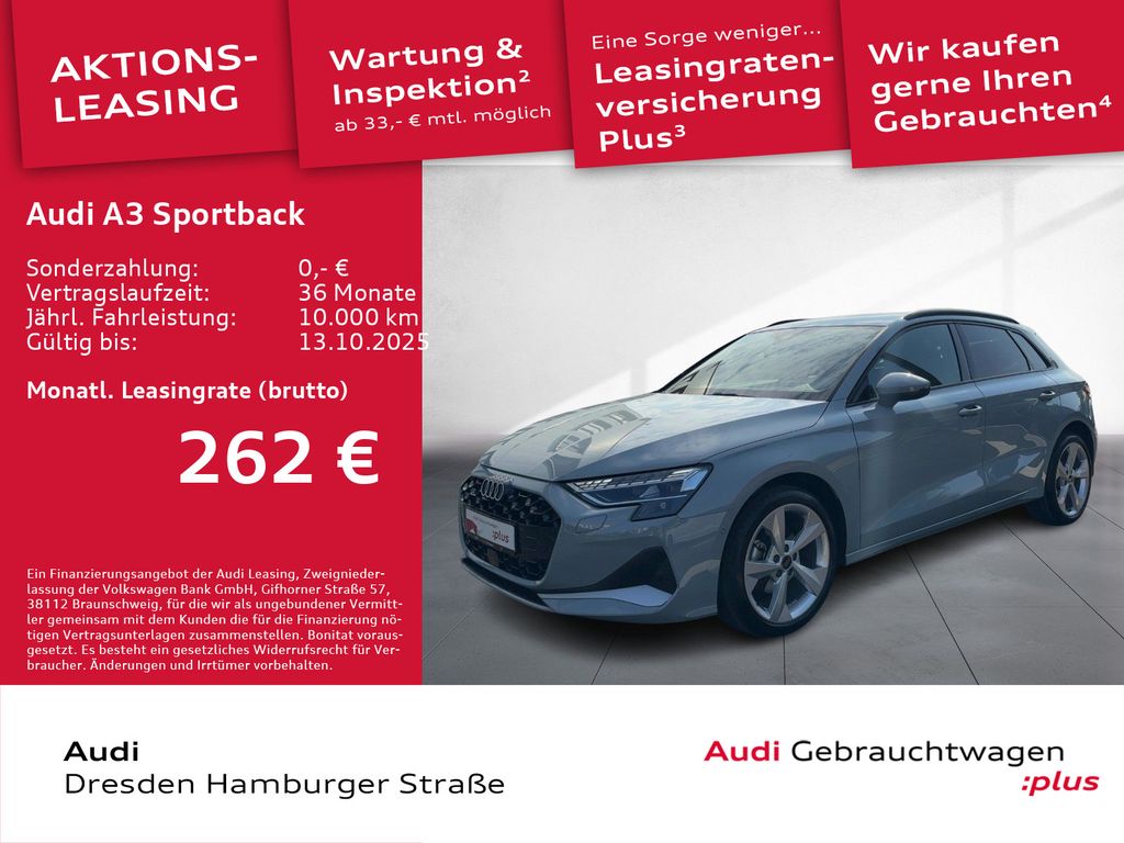 Audi A3 Sportback 30TFSI Advanced LED Navi Rückkamera