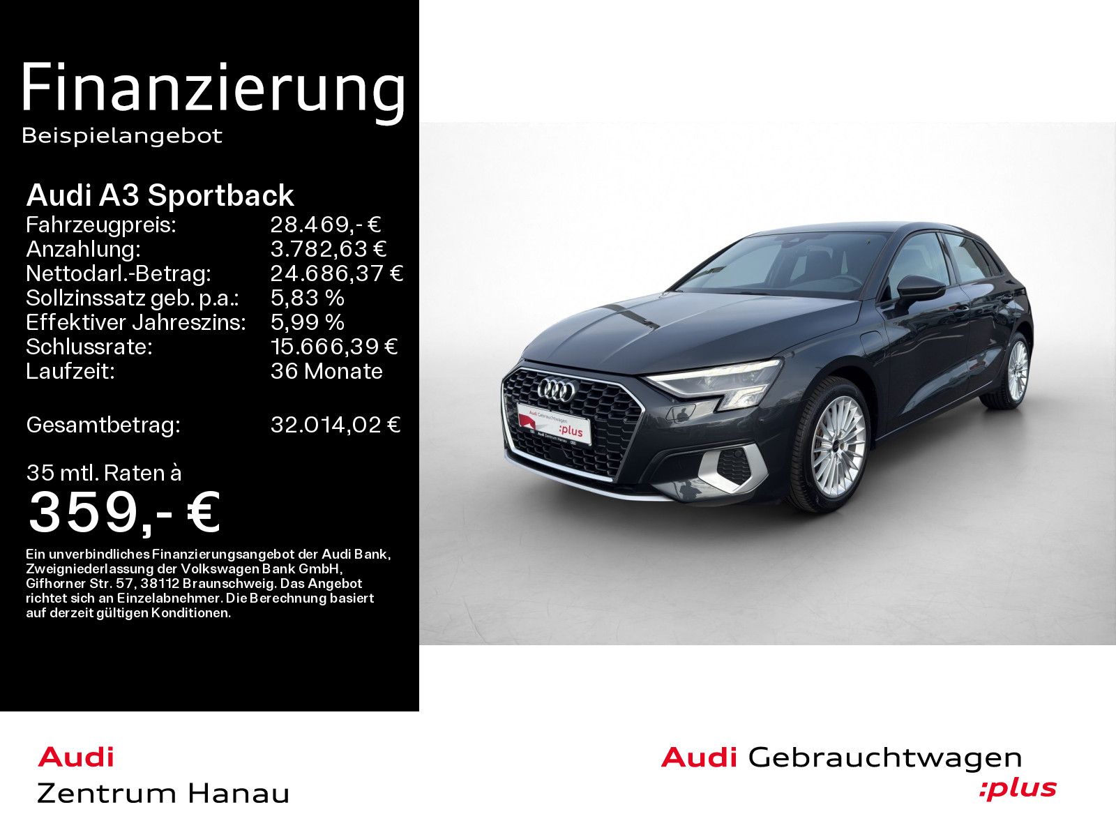 Audi A3 Sportback 40 TFSI e ADVANCED *INT S LINE*AHK*
