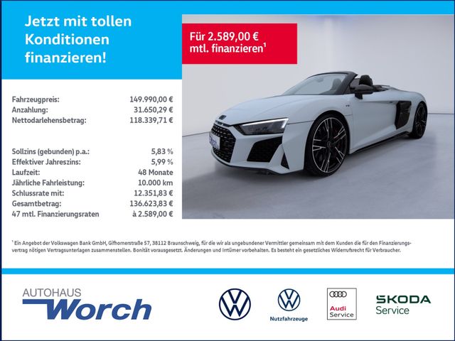 R8 Spyder V10 performance quattro Mattlack