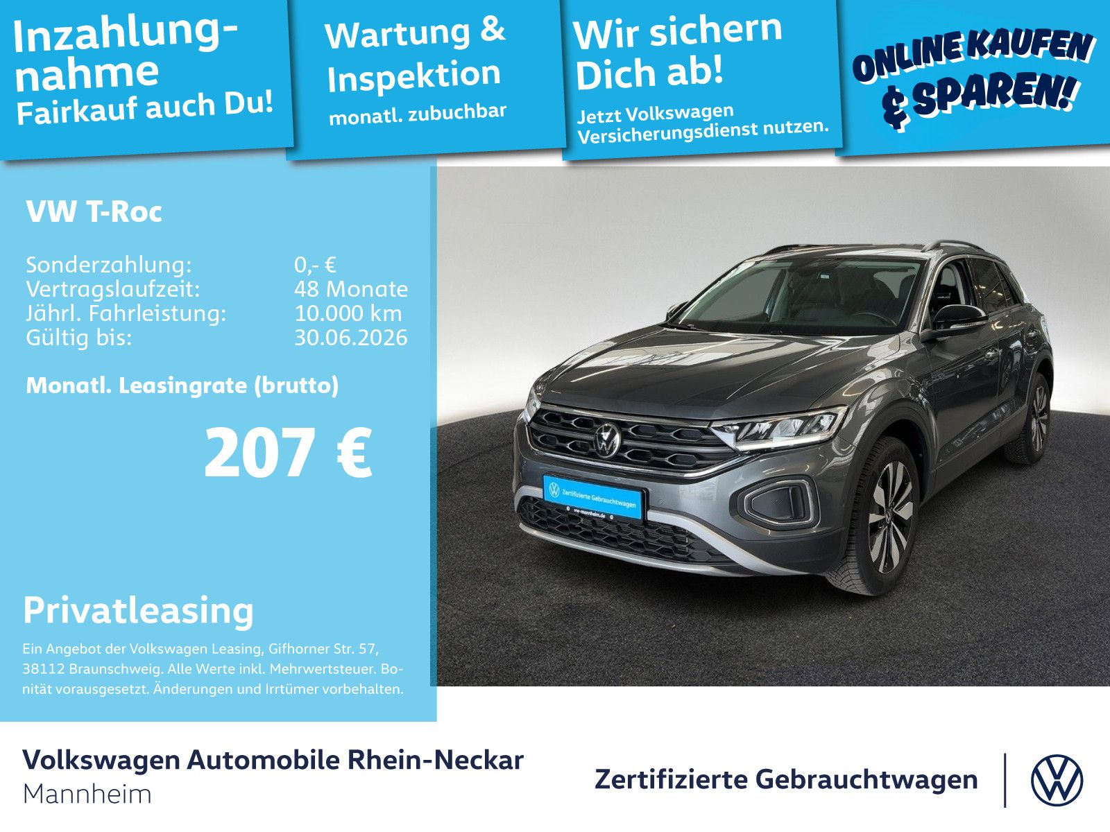 Volkswagen T-Roc GOAL 1.0 TSI Navi PDC LED UVM