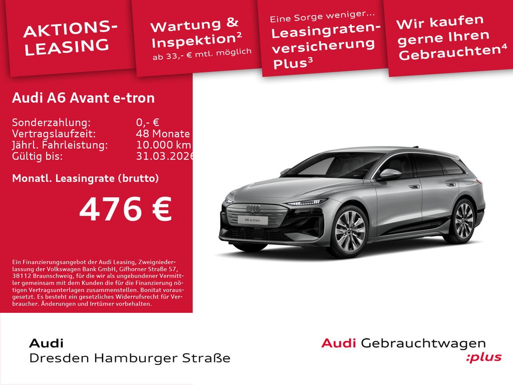 A6 Avant e-tron 210 kW AHZV Tech Plus Wärmepumpe