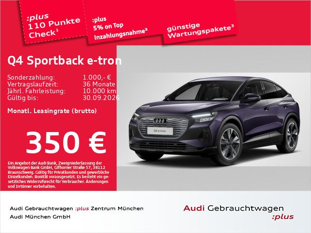 Audi Q4 Sportback e-tron 45 Wärmep./Privacy/PDC