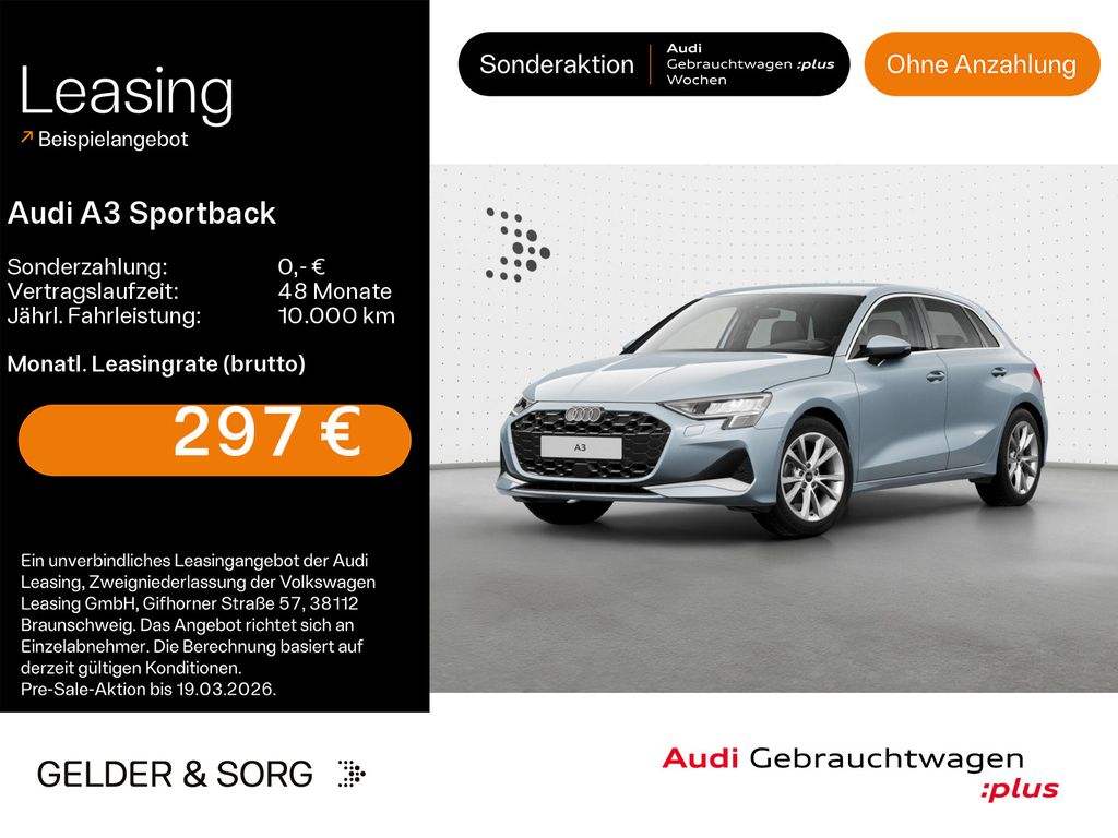 A3 Sportback 35 TDI Advanced LED*RFK*Virtual
