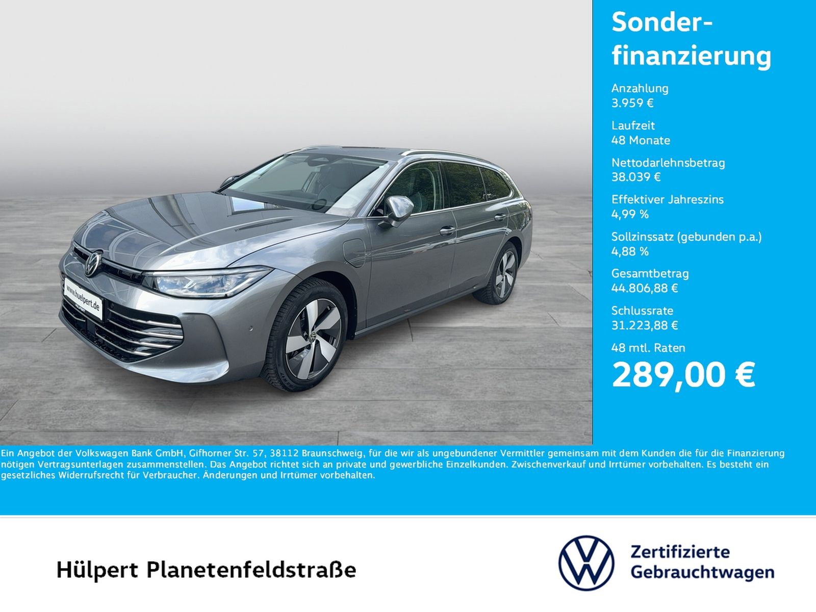 Volkswagen Passat Variant 1.5 HYBRID ELEGANCE LEDER AHK ACC foto 1