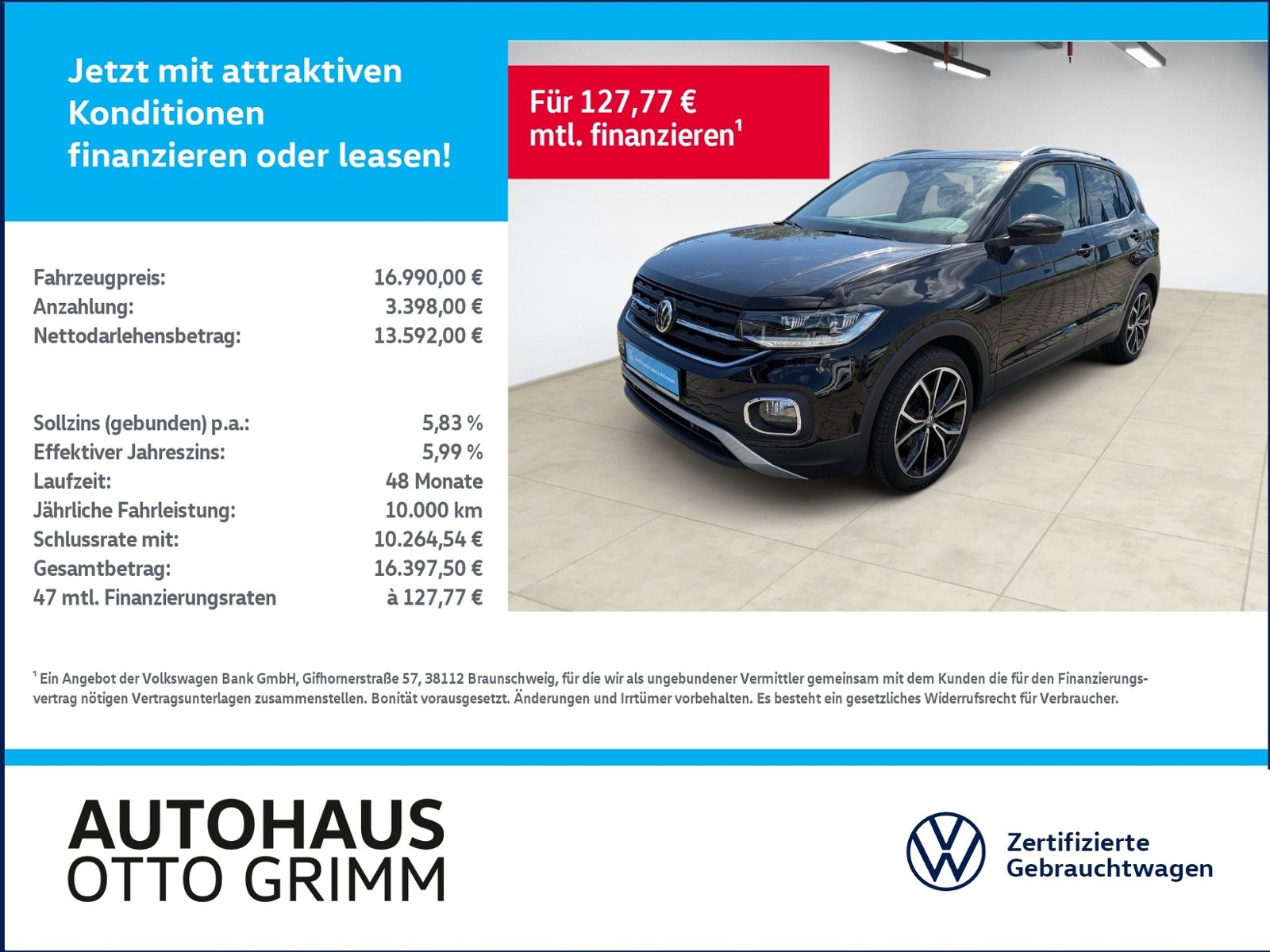 VW T-Cross 1.0 TSI Style Navi LED