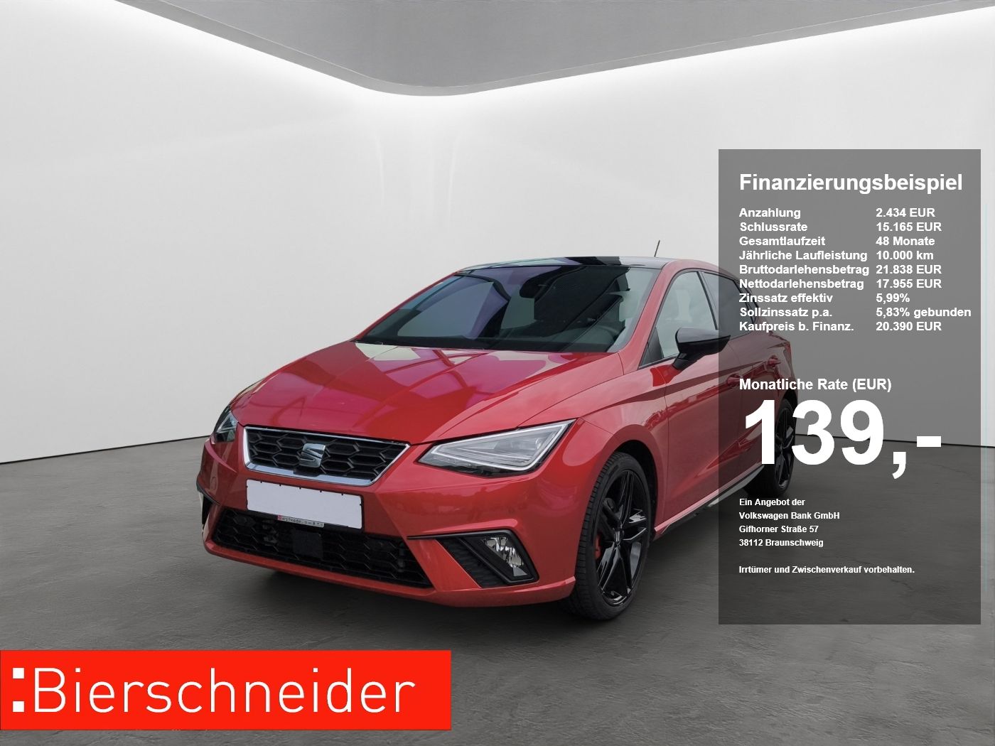 Seat Ibiza 1.5 TSI DSG FR Black LED+NAVI+PANO+18