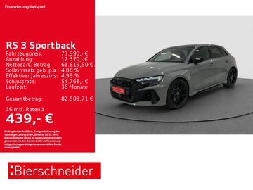 Audi Leasingangebot: Audi RS3 Sportback 19 V-MAX MATRIX-LED PANO SCHALE 5J