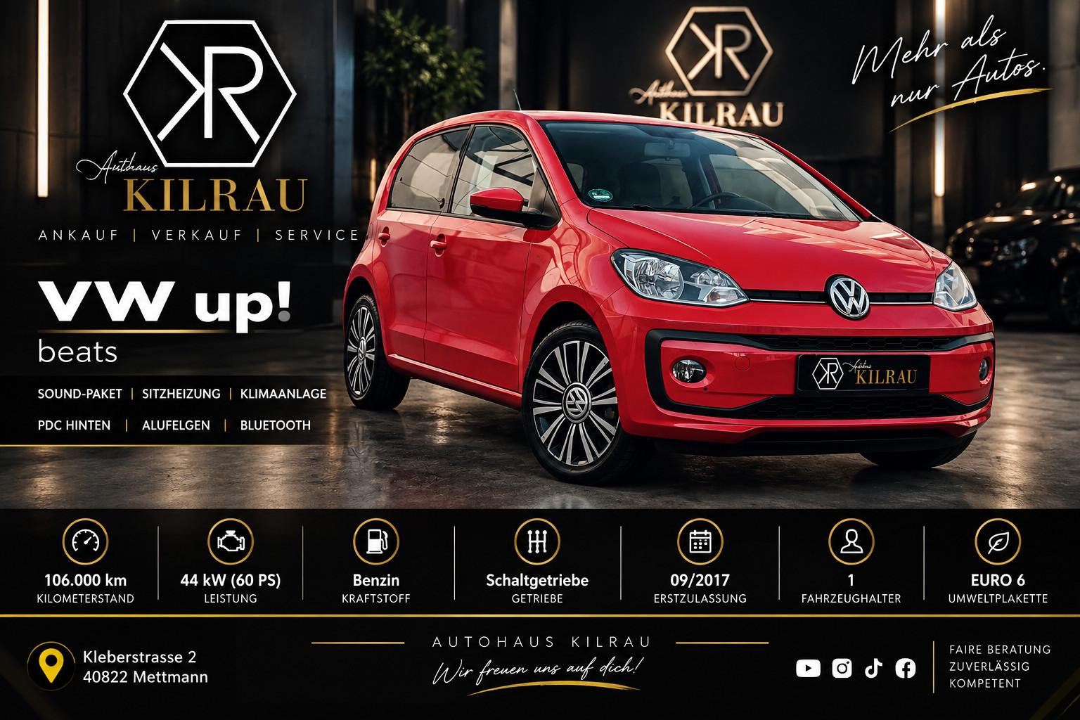 Volkswagen up! sound up! 1.Hand TOP GEPFLEGT