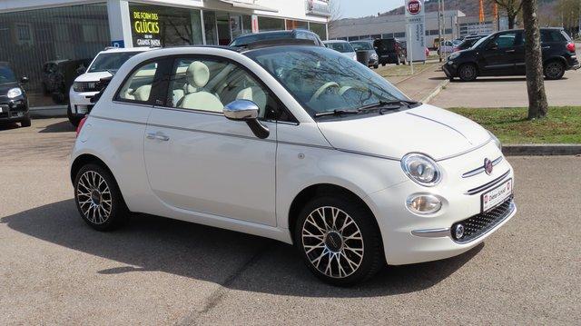 Fiat 500Cabrio Collezione1,2 69 PS weiss-grau