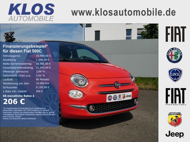 Fiat 500C 1.0 DOLCEVITA 70PS PDC APPLE CARPLAY KLIMAA