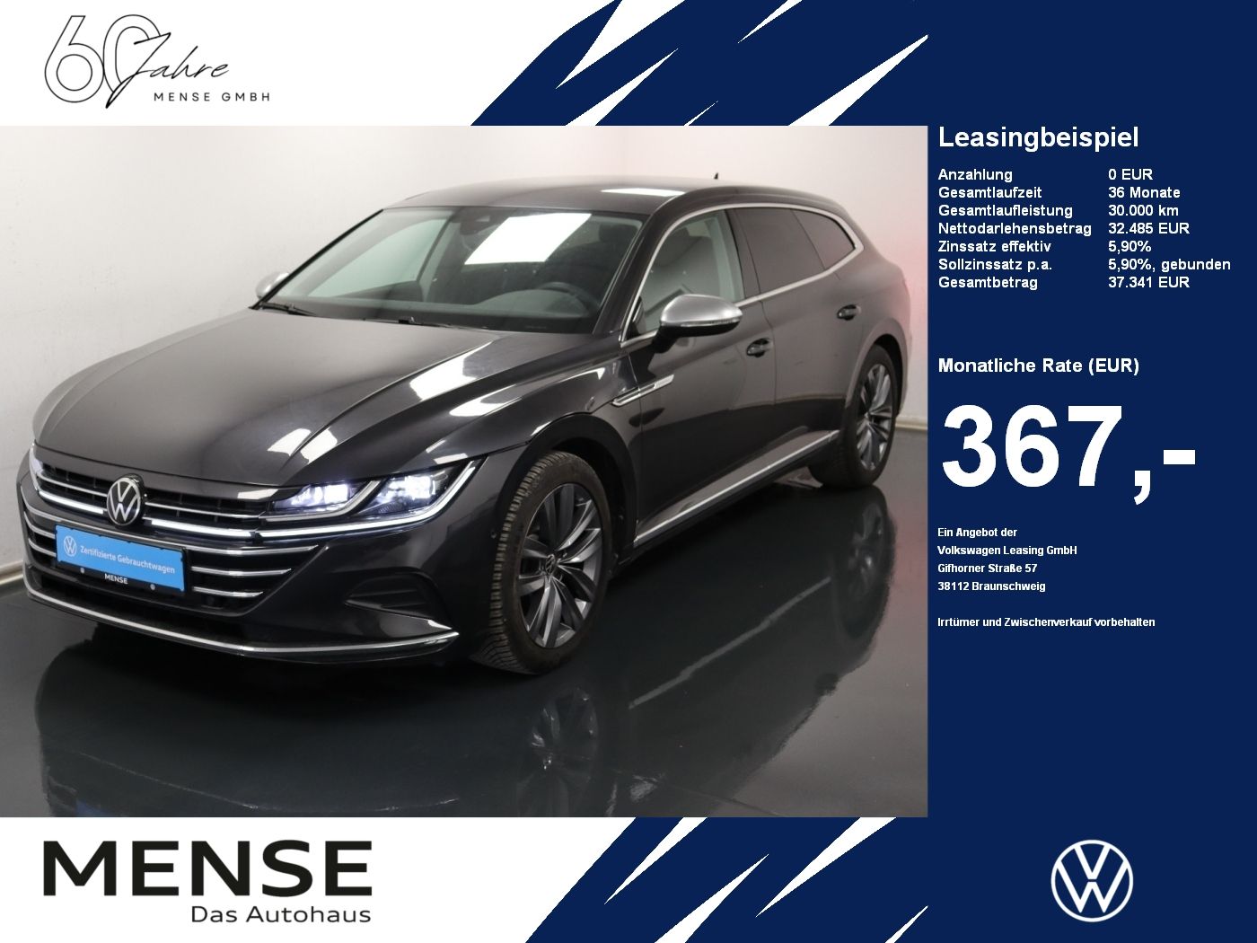 Volkswagen Arteon Shooting Brake 2.0 TSI DSG Elegance |AHK