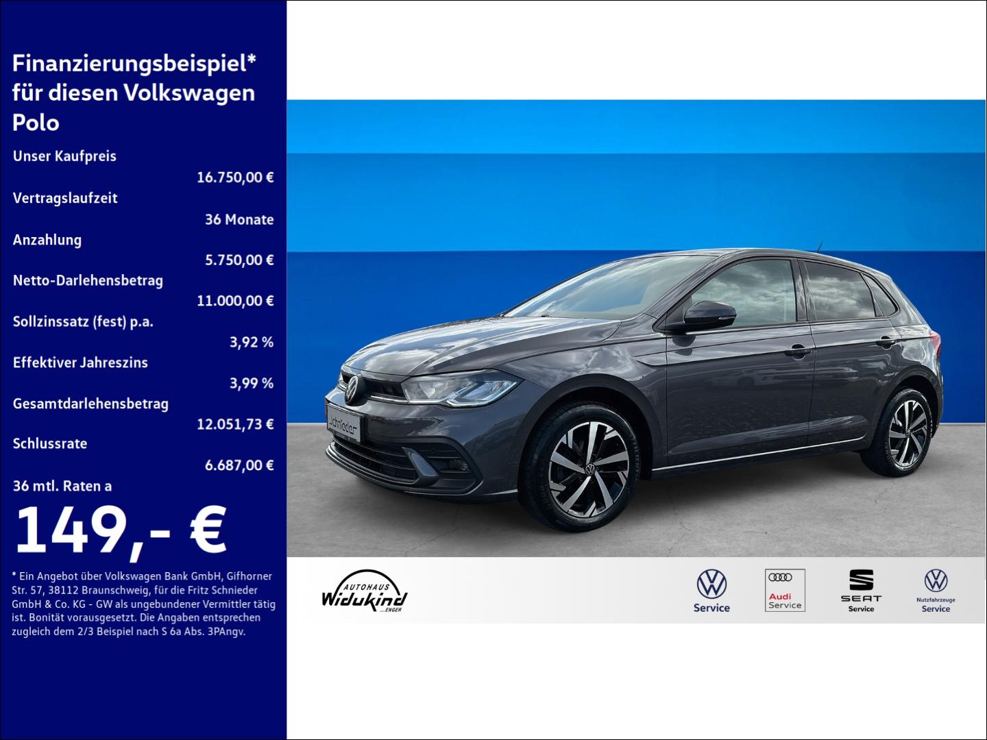 Volkswagen Polo VI 1.0 TSI Life Navi Digitales Cockpit LED 