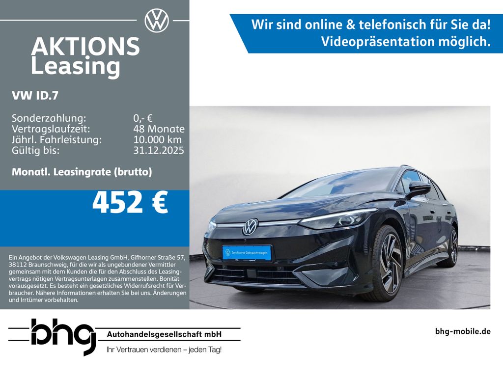 Volkswagen ID.7 Tourer Pro AHK Komfort Netzlade Alcantara L