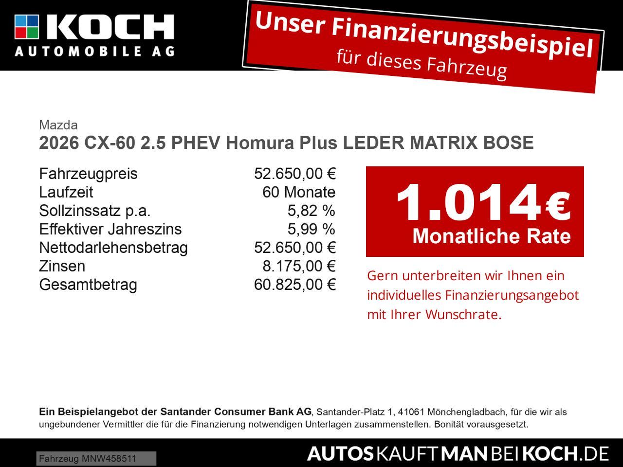 Mazda 2026 CX-60 2.5 PHEV Homura Plus LEDER MATRIX imagem 2