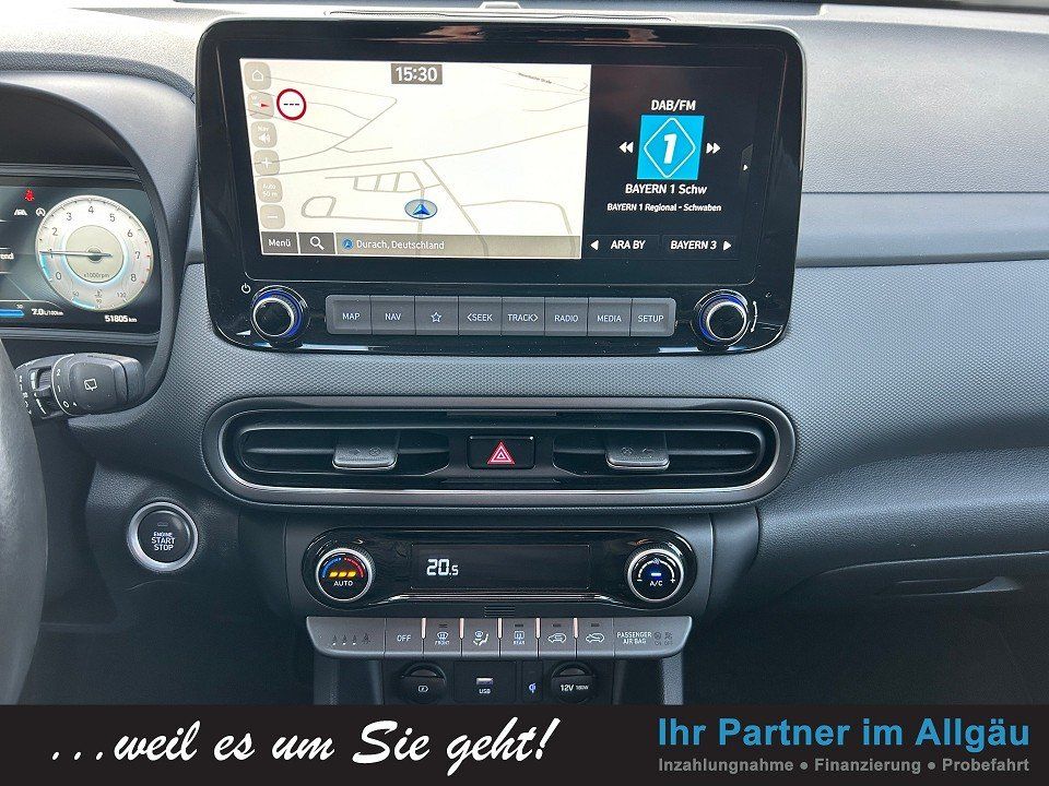 Fahrzeugabbildung Hyundai KONA FL 1.0T INTRO AHK/ABNEHM 2JGARANTIE LED+NAV