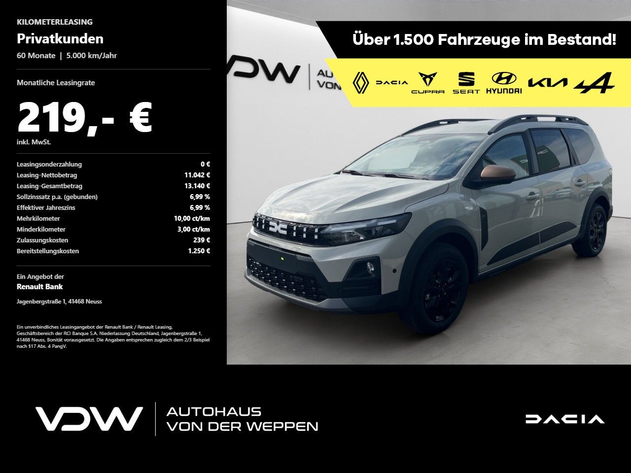 Dacia Jogger Extreme Eco-G 120 auto