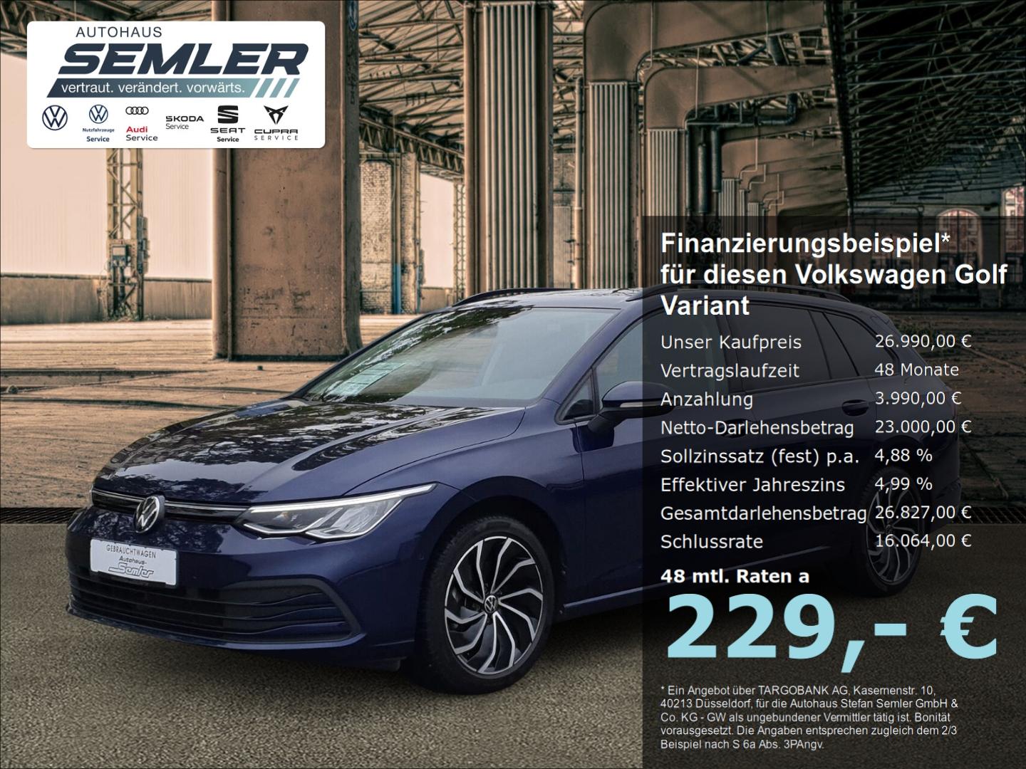 Volkswagen Golf Variant VIII Life eTSI 1.5 DSG E-HKP KESSY