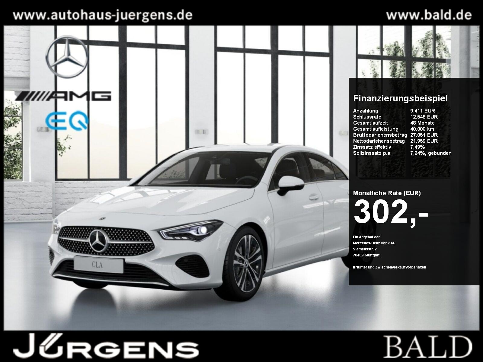 Mercedes-Benz CLA 180 Coupé Progressive+Cam+LED+Navi+Wide+PTS