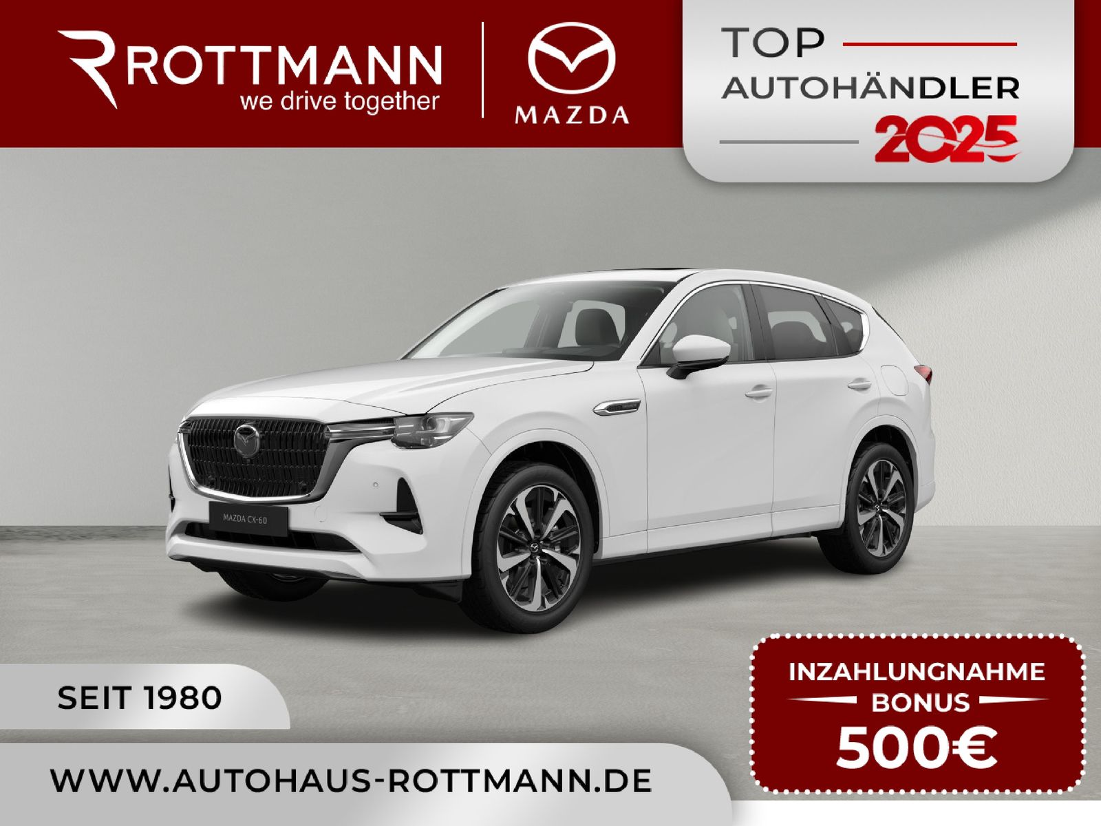 Mazda CX-60 PHEV 327ps Aut. AWD TAKUMI PLUS LederW GSD