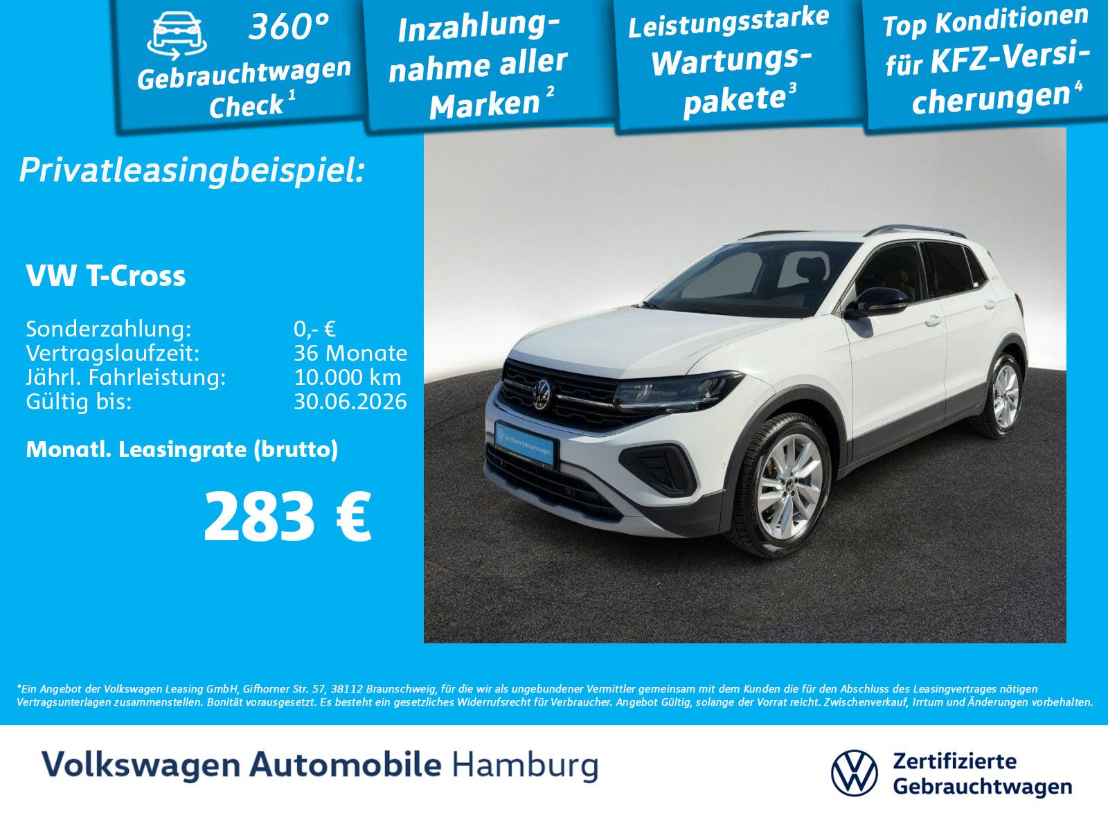 Volkswagen T-Cross 1.0 TSI Goal DSG AHK Navi Shzg ParkAssis