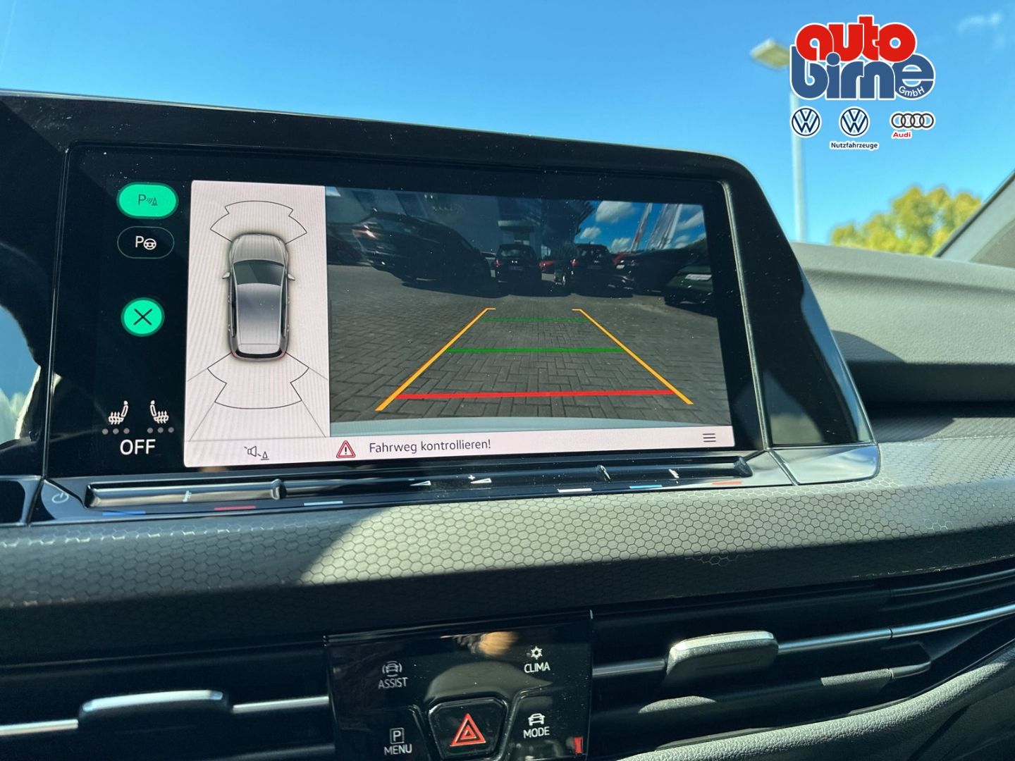 Golf VIII GTE eHybrid HUD StandHZG AHK Panodach