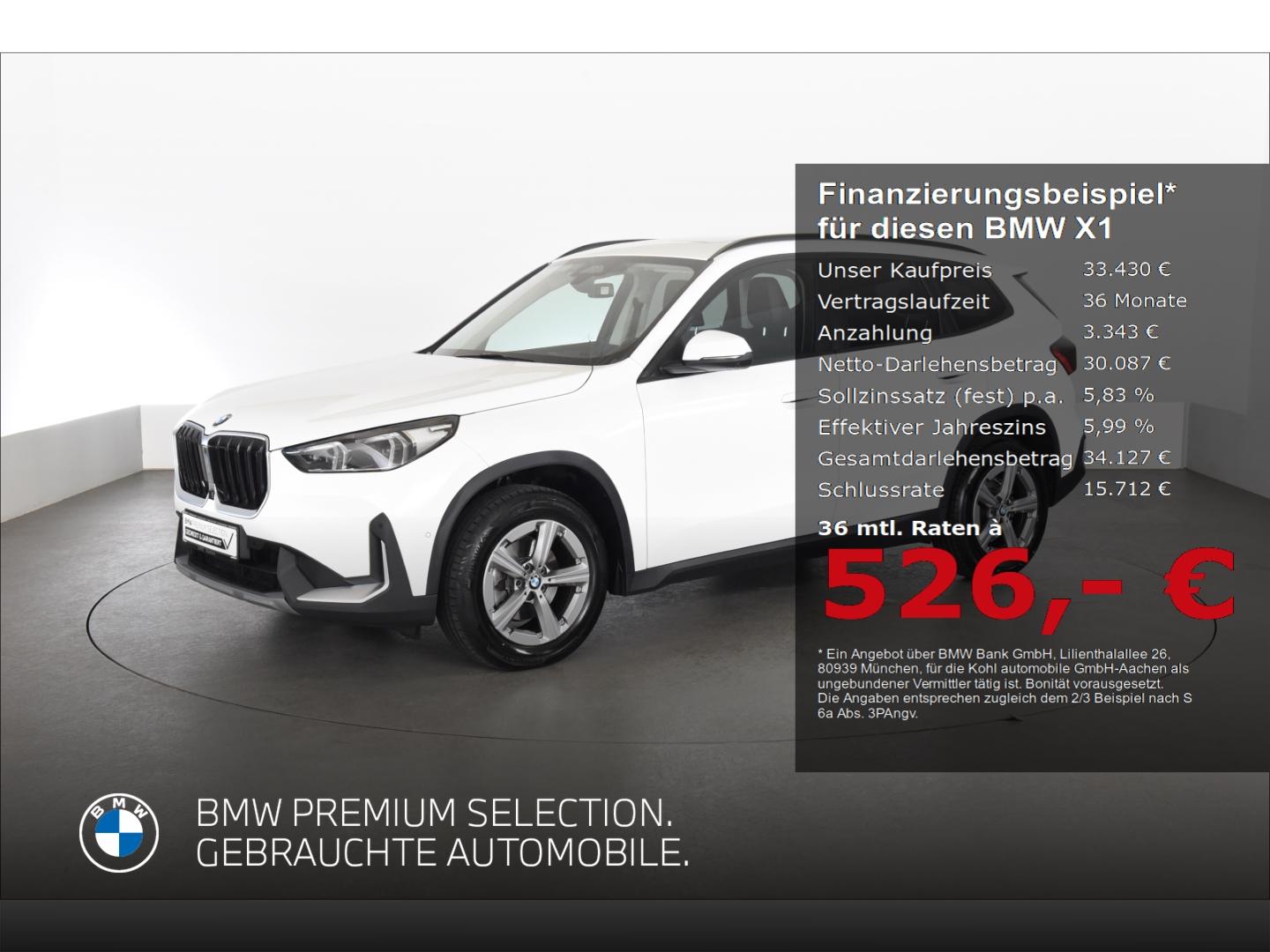 BMW X1 sDrive18d Sitzheizung Panoramadach Head Up Di