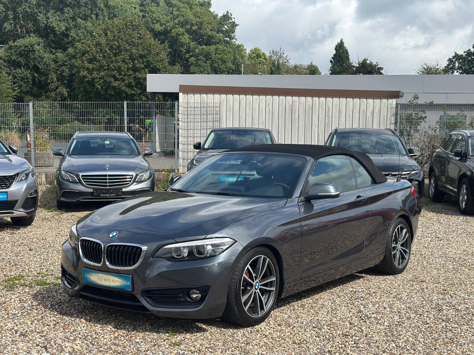 BMW 218 2 Cabrio 218 i Sport Line Navi LED Leder AHK