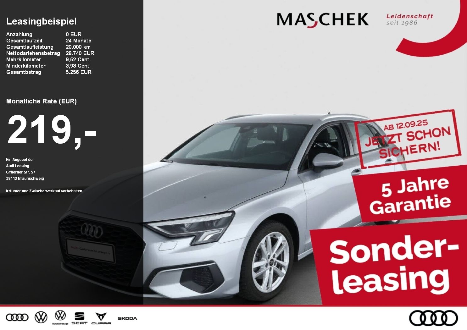 Audi A3 Sportback 30 TDI Naviplus Parkassist R-Cam AC