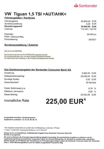 Fahrzeugabbildung Volkswagen Tiguan 1,5 TSI Elegance >AUT/AHK/NAV/LED/PDC<