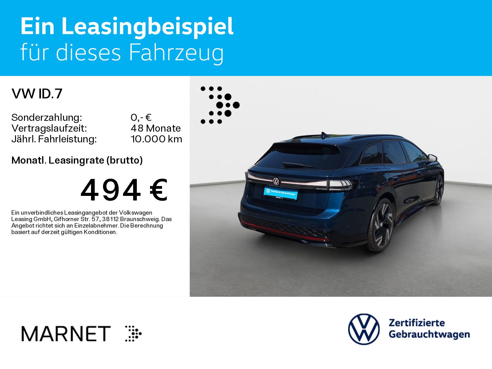 Volkswagen ID.7 GTX 4Motion Navi*Wärmep.*IQ-Light*IQ-Drive* imagem 3
