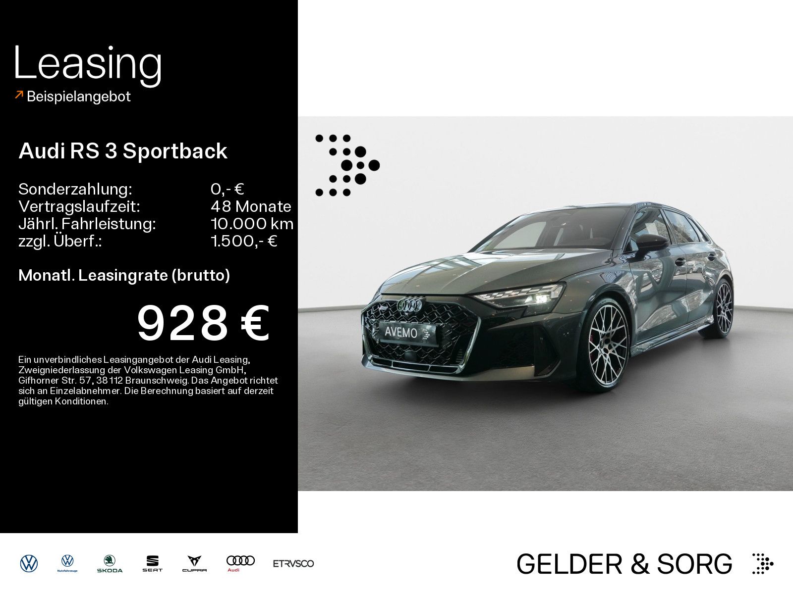 Audi RS 3 Sportback S tronic HUD*360°ACC*Pano*Memory*