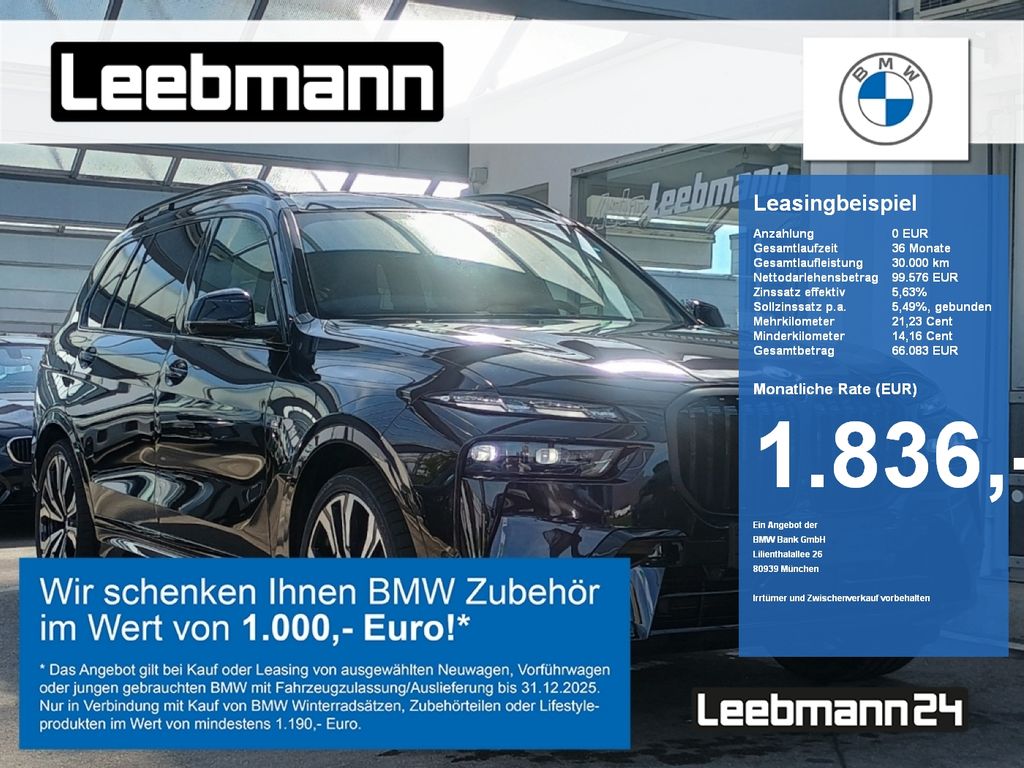 BMW X7 xDrive40d M-Sportpaket-Pro 23-Zoll/AHK/StHz/H