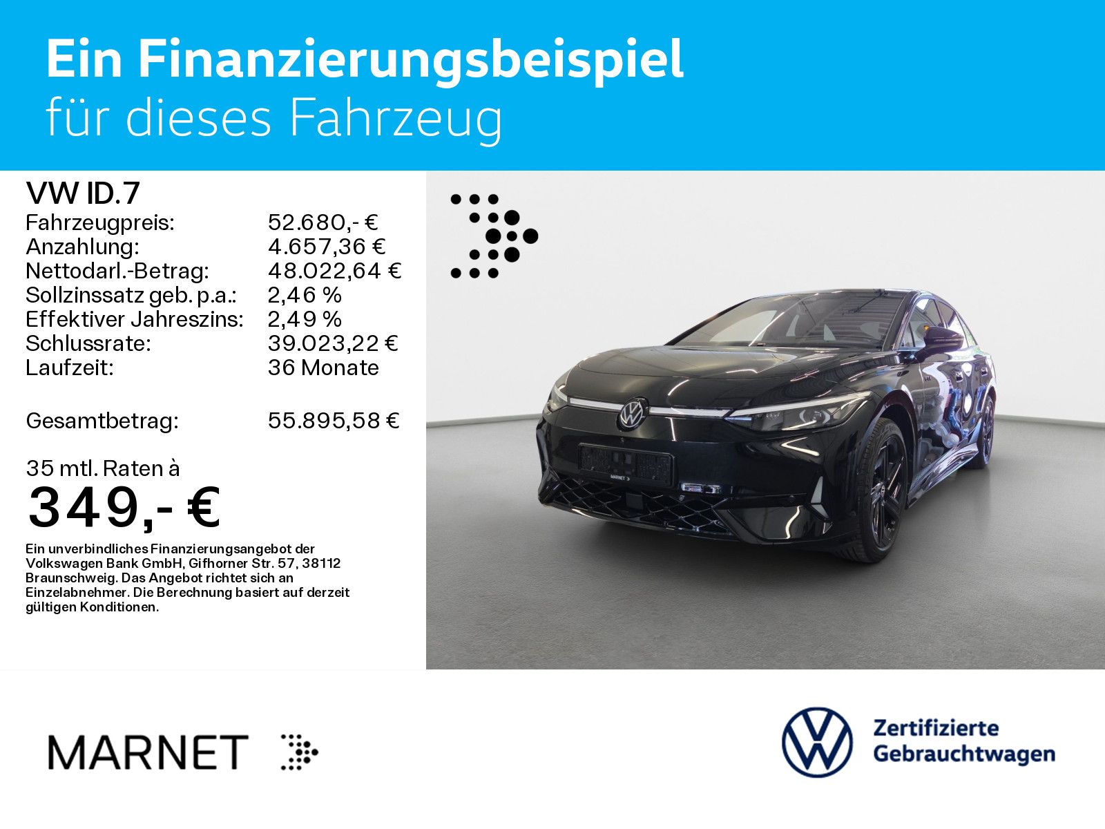 Volkswagen ID.7 GTX Navi Wärmep. IQ-Light IQ-Drive DCC AHK foto 2