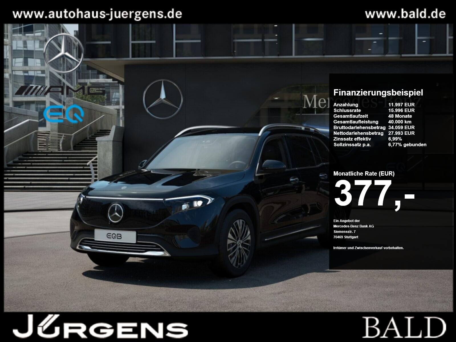 Mercedes-Benz EQB 250+ Progressive/Distr/7.Sitzer/360/Keyl/18'